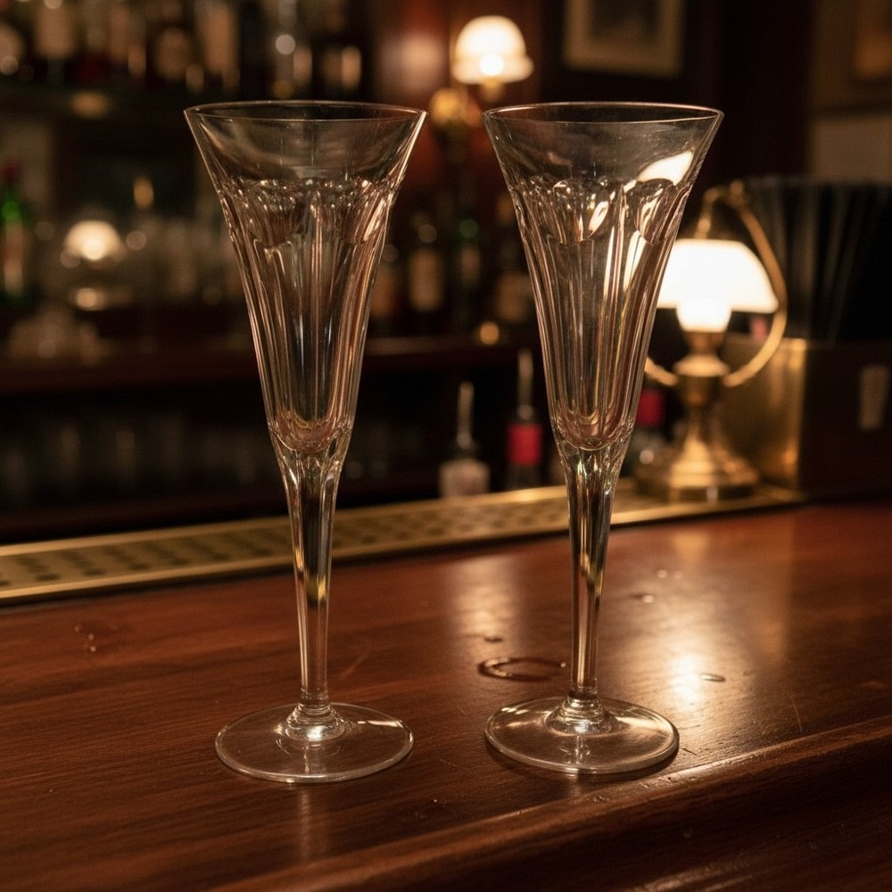 Waterford Crystal Millenium Collection Love Toasting Flute Pair
